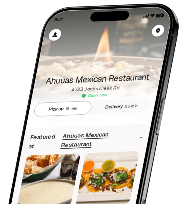 Ahuuas Mexican Restaurant app preview