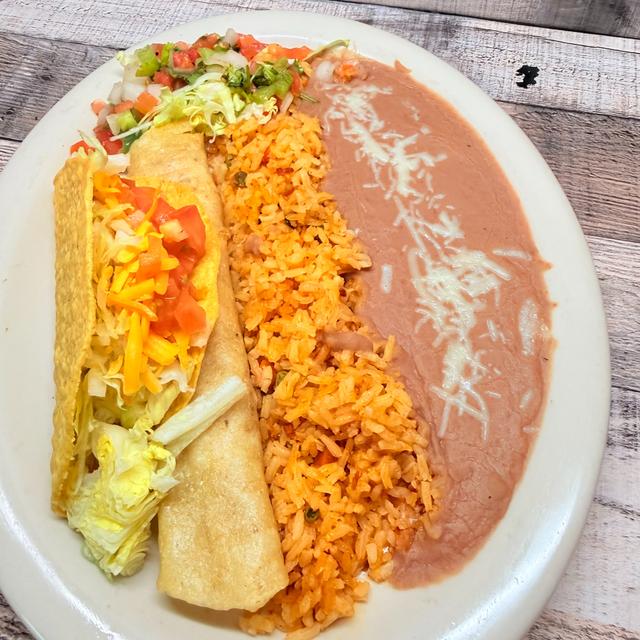3. Flauta & Crispy Beef Taco.