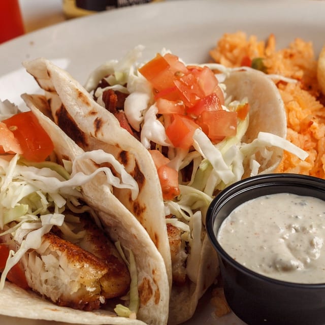 Baja Fish Tacos.