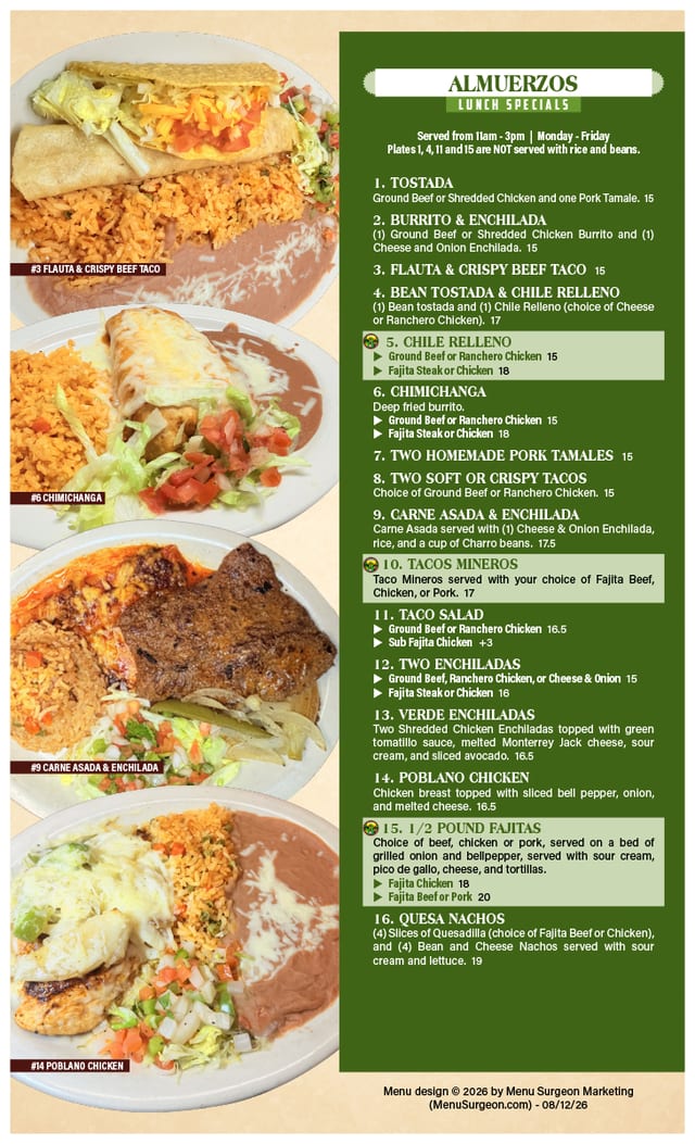 9. Carne Asada & Enchilada.