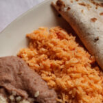 quesadilla rice refried beans